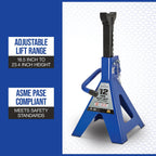 Strongway Double-Locking 12-Ton Jack Stands, 24,000-Lb., Pair