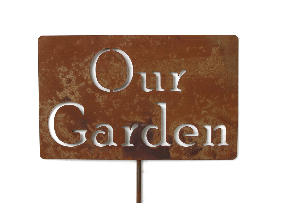 Funny Garden Stake 20 to 33 Inches Tall (Herb Garden, XL 33" Tall)