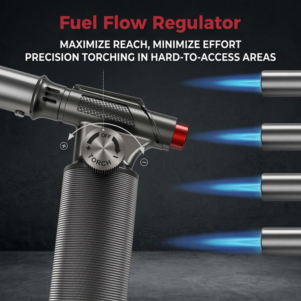 Powerful All-Metal Butane Torch Lighter(Gas Not Included)