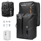 MOVOCA 3 Pack Vacuum Bags for Travel with Pump, Compression Packing Cubes