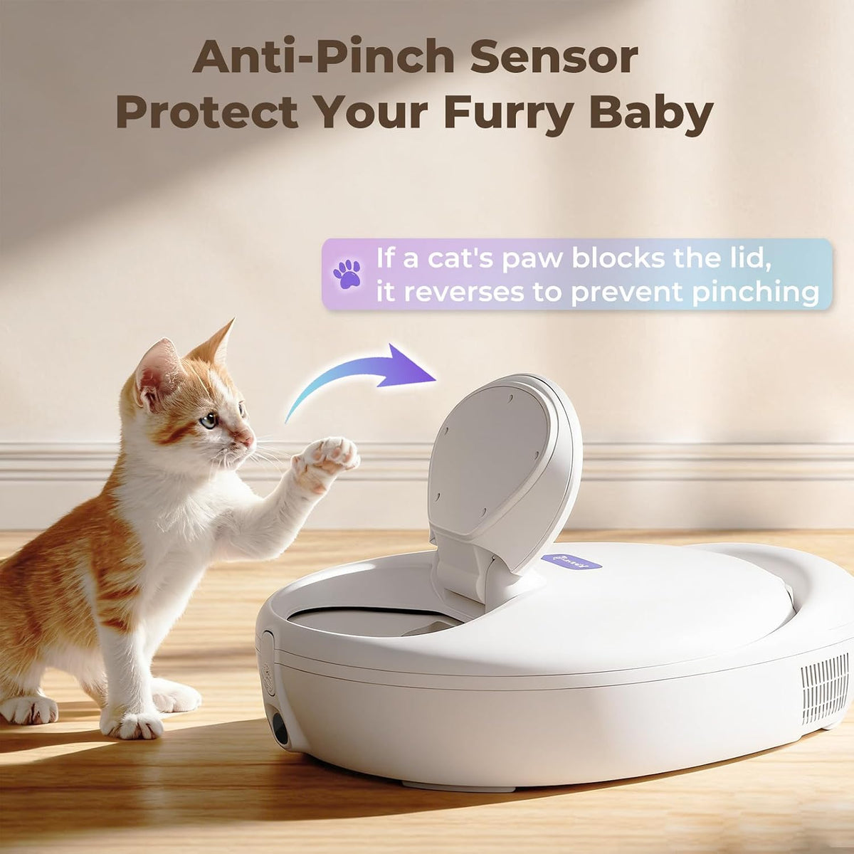 Robotail Automatic Cat Feeder for Wet Food, Smart Dual-Temp Semiconductor Cooling & Heating Auto Cat Feeder with Multi-Function App, 4 Fresh Meal for Cats Small Dog Easy to Clean