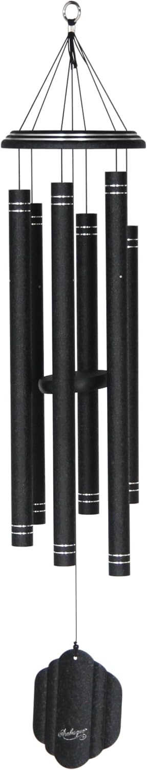 Arabesque by Wind River - 44 inch Onyx Wind Chime for Patio, Backyard, Garden, and Outdoor décor (Aluminum Chime) Made in the USA