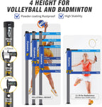 32FT Badminton Volleyball Combo Net Set System for Backyard Lawn Beach
