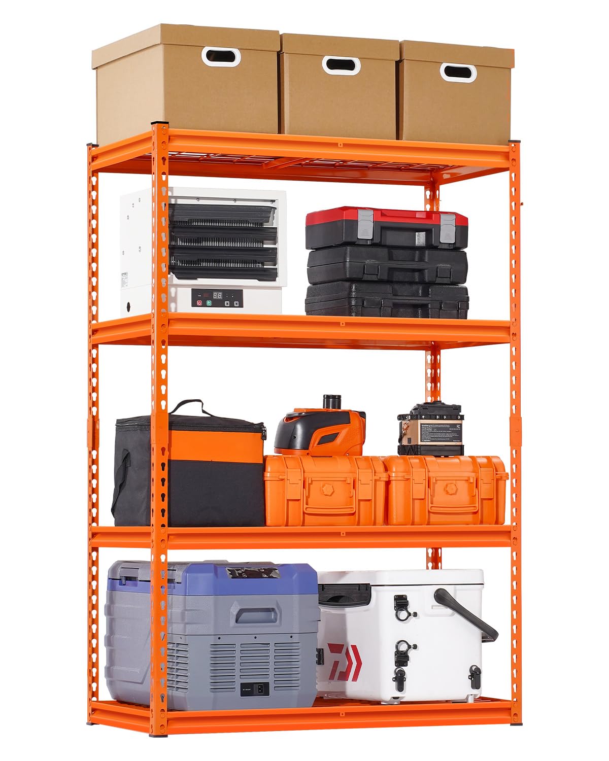 VEVOR Storage Shelves, 3000 lbs, 5 Tier, 24 x 48 x 72 inch Metal Rack Set