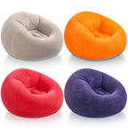 Realspring Inflatable Bean Bag Chairs,Coffee,4 Pcs
