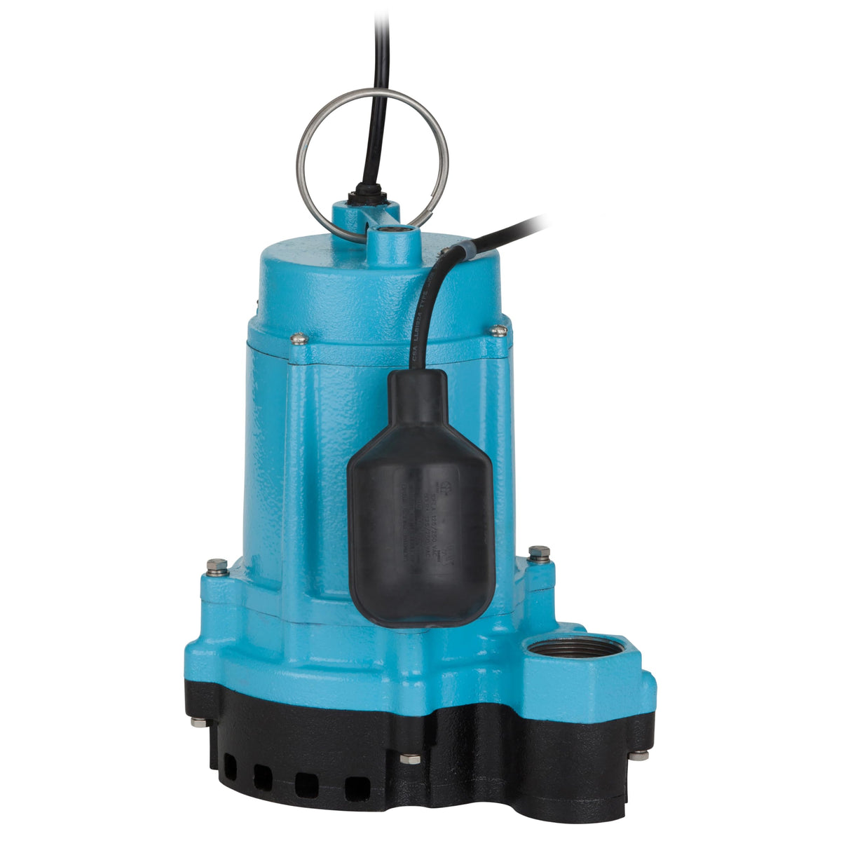 Little Giant 1/3 HP Cast Iron Submersible Sump/Effluent Pump, Blue
