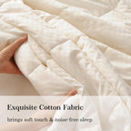 CUDDLE DREAMS Classic Wool Comforter (Midweight for All Season, Queen)