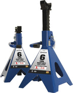 Strongway Double-Locking 6-Ton Jack Stands, 12,000-Lb. Capacity, 1 Pair