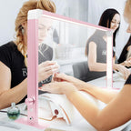 Half Moon Light for Nail Desk, New Upgraded Square Lash Light, Nail Tech Light 3 Color Temperature 4000K-6500K and Dimmable Brightness