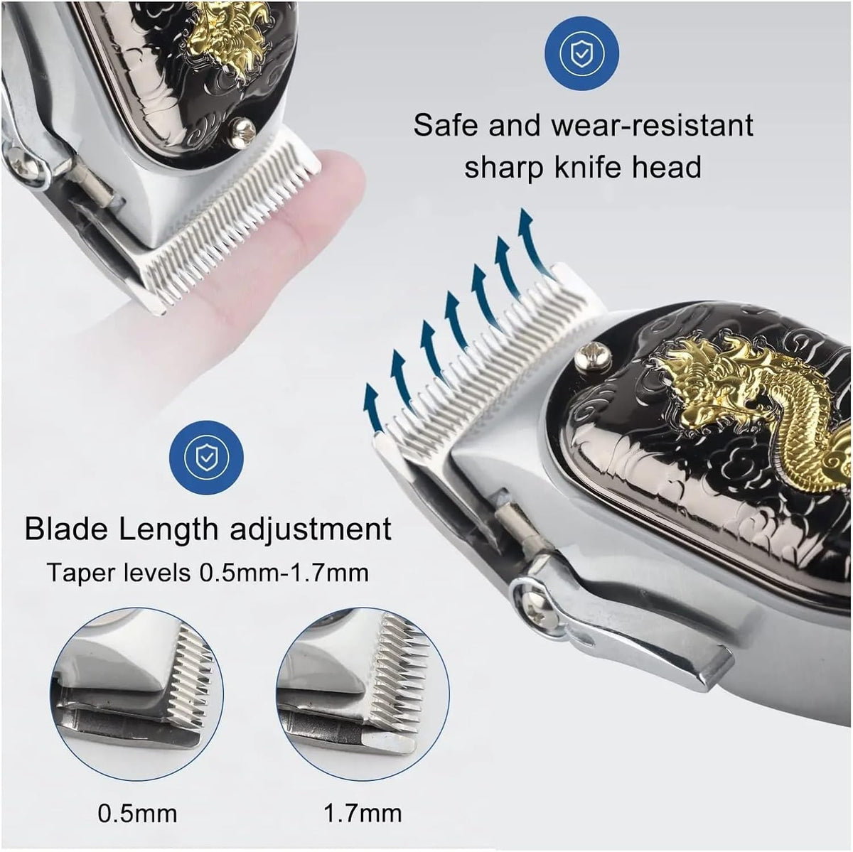 Razors Hair Clipper Electric LCD Hair Trimmer Cordless Shaver Trimmer 0mm Men Barber Hair Cutting Machine for Men Rechargeable USB(3)
