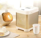 Bread Machine-Stainless Steel Machine, Programmable Maker with Fruit Nut Dispenser, Nonstick Ceramic Pan