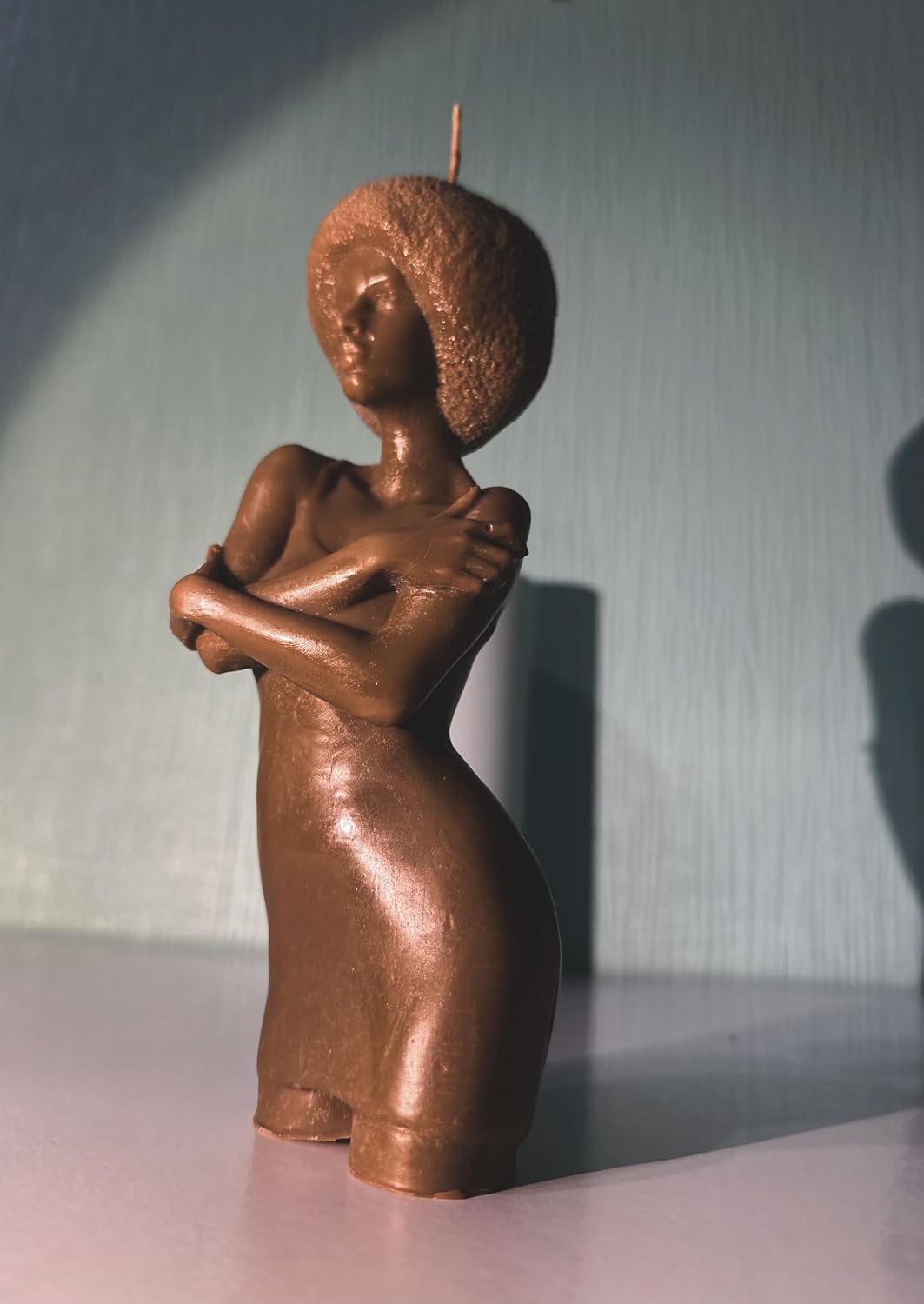 Handmade silicone mold balck lady Goddess African Female mould Afro Women mold Beautiful Black Lady Wax Mold