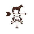 EZ Vane Steel Quarter Horse Weathervane with Wind Cups — Post Mount