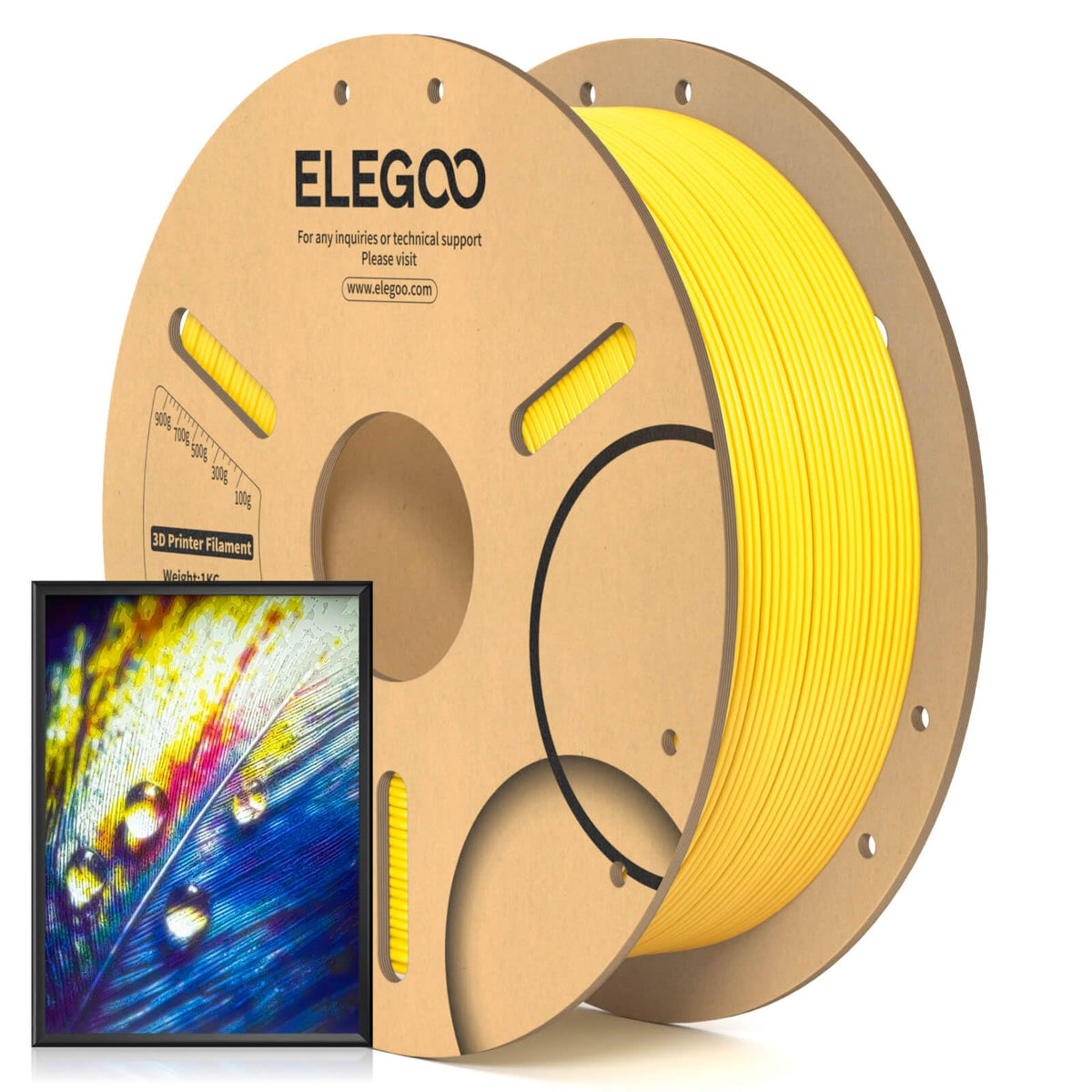 ELEGOO PLA 3D Printer Filament 1.75mm Bundle Multicolors 10KG