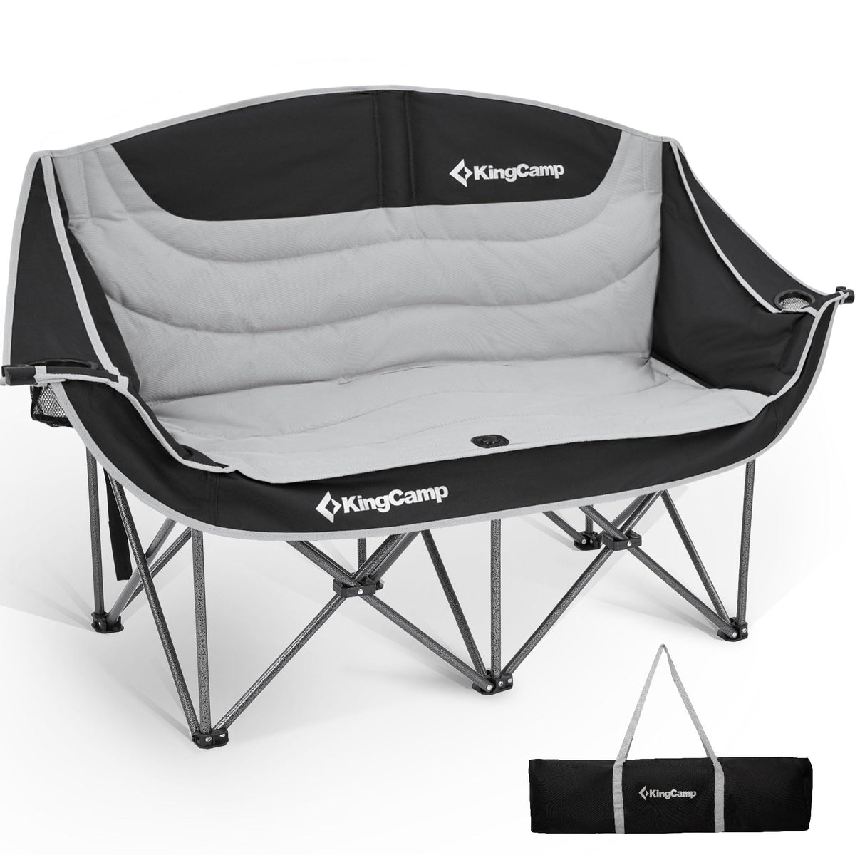 KingCamp Double Camping Chair, Heavy Duty 660lbs Folding 2 Person Chair