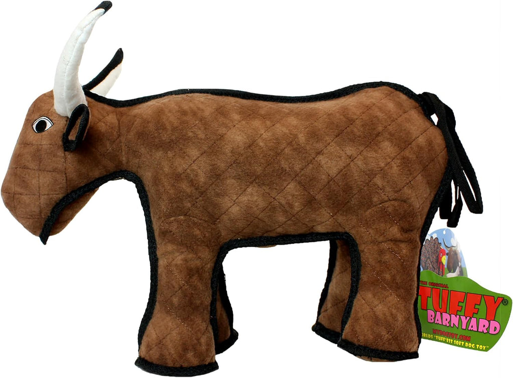 TUFFY® 2 Pack Bull Ultra Durable Plush Dog Toys