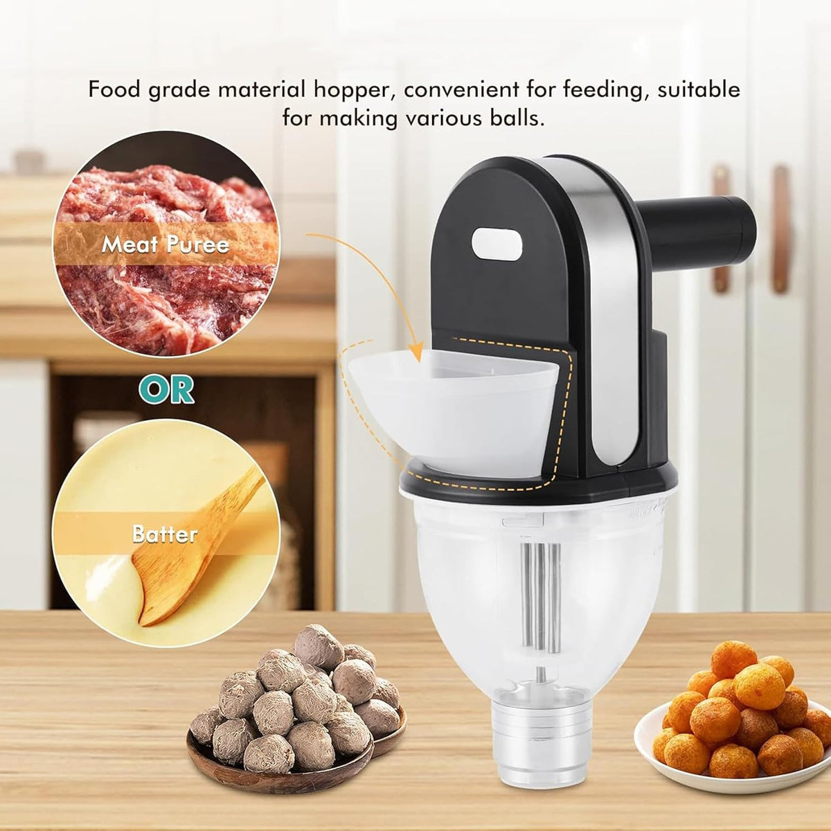 Automatic Meatball Forming Machine,Meatball Maker Machine,Meatball Maker Machine - Small, Automatic, 3pcs/Time- Perfect For Home Use