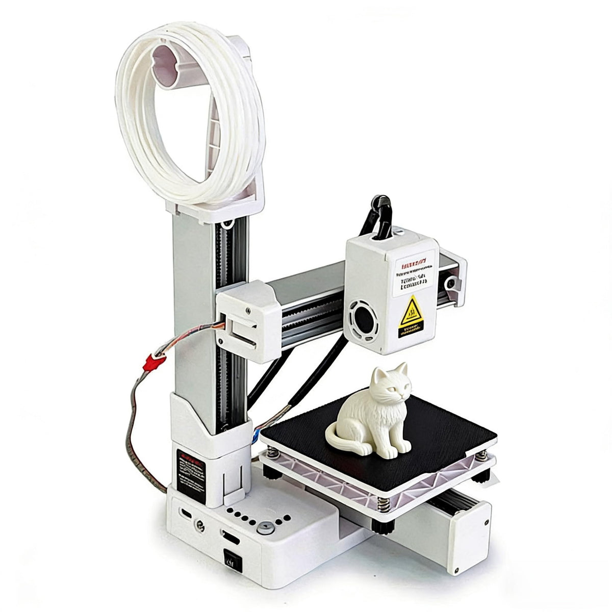 Gonetre Frequency Division Multiplexing 3D Printer for Beginners, FDM High Accuracy Fast Heating 3D Printing Machine 100x100x100mm Build Size, 1.75mm TPU PLA Filament Compatibility