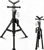 2PCS Pipe Jack Stand, 2500LB Carbon Steel Heavy Duty Pipe Stand,