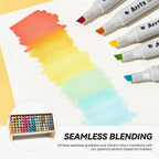 Arrtx OROS 90 Colors Alcohol Markers, Brush & Chisel