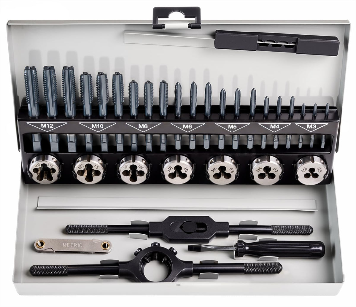 toolant 127-Piece Metric & SAE Ratcheting Tap and Die Set