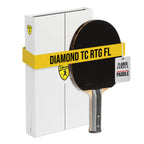 Killerspin Diamond TC Ping Pong Paddle, Advanced Table Tennis Paddle, Memory Book Paddle Case, Red/Black