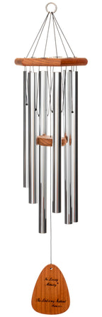 In Loving Memory 30-inch Windchime, Silver w/The Lord is My Shepherd…