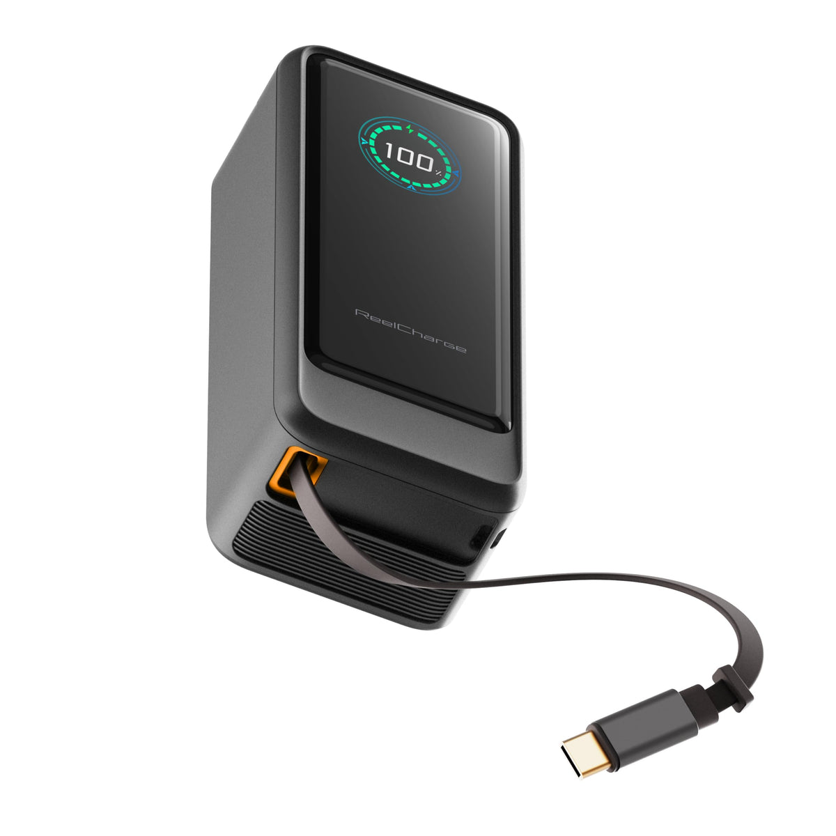 ReelPro Portable Charger Power Bank 15000mAh, 67W Built in Cable