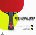 JOOLA Table Tennis Bat Infinity ITTF Approved Professional Carbon Table Tennis Bat for Advanced Players - with High-Tech Fibre, 7-Layer Bat Blade