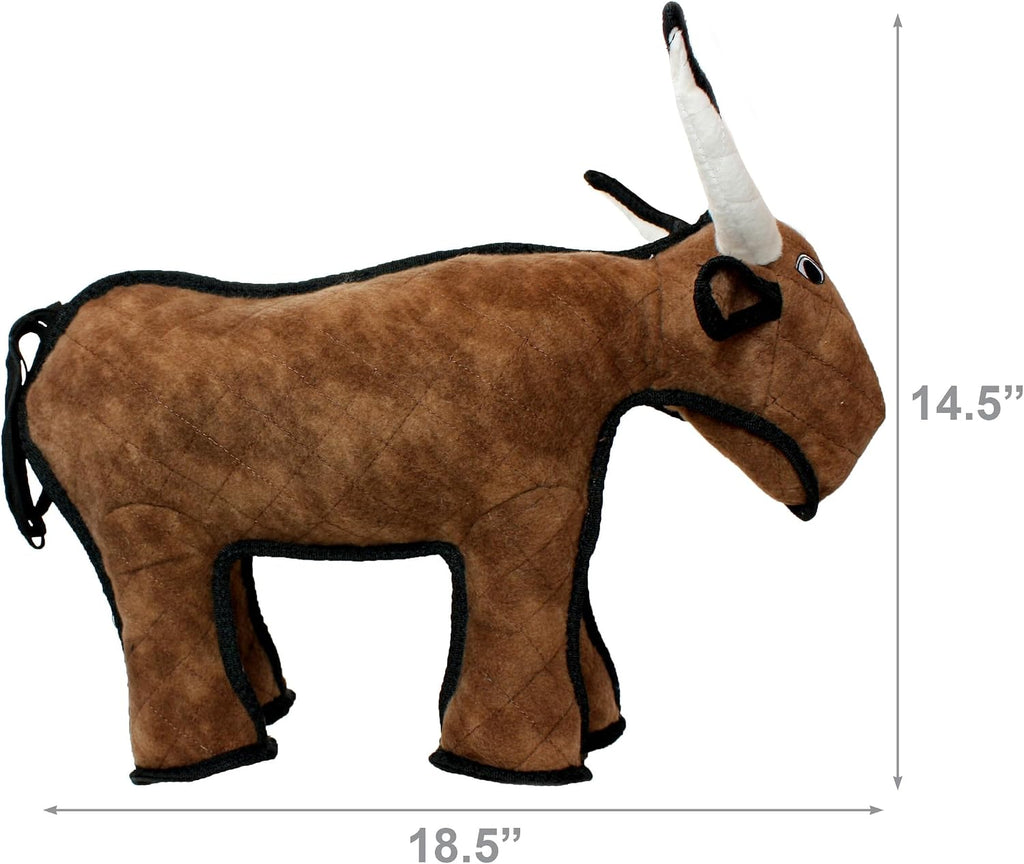 TUFFY® 2 Pack Bull Ultra Durable Plush Dog Toys