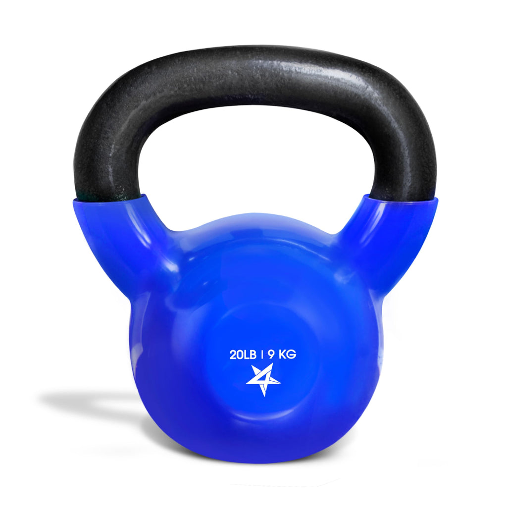 Yes4All Vinyl Kettlebell, 5–100 Lb Strength Training Kettlebell