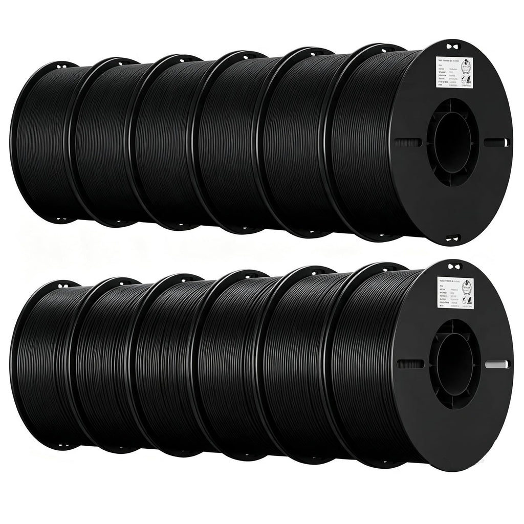 Creality PLA 3D Printer Filament, Multicolor, 12-Pack, 12KG Total