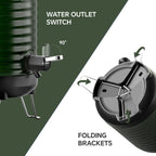 IDEUS Insulated Beverage Dispenser 1.4gal, Drink Container Deep Green