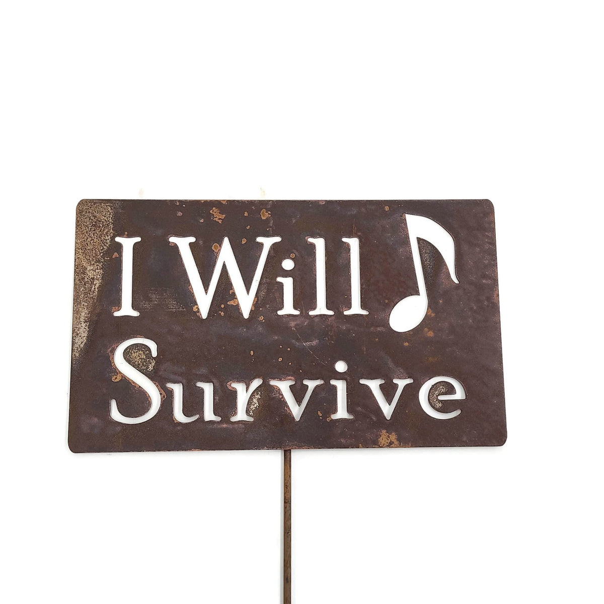 Funny Garden Stake 20 to 33 Inches Tall (Gardener Wanted, XL 33" Tall)