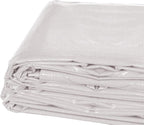 Heavy Duty Tarp, 12mil Thick PVC Vinyl, 10' x 12', White