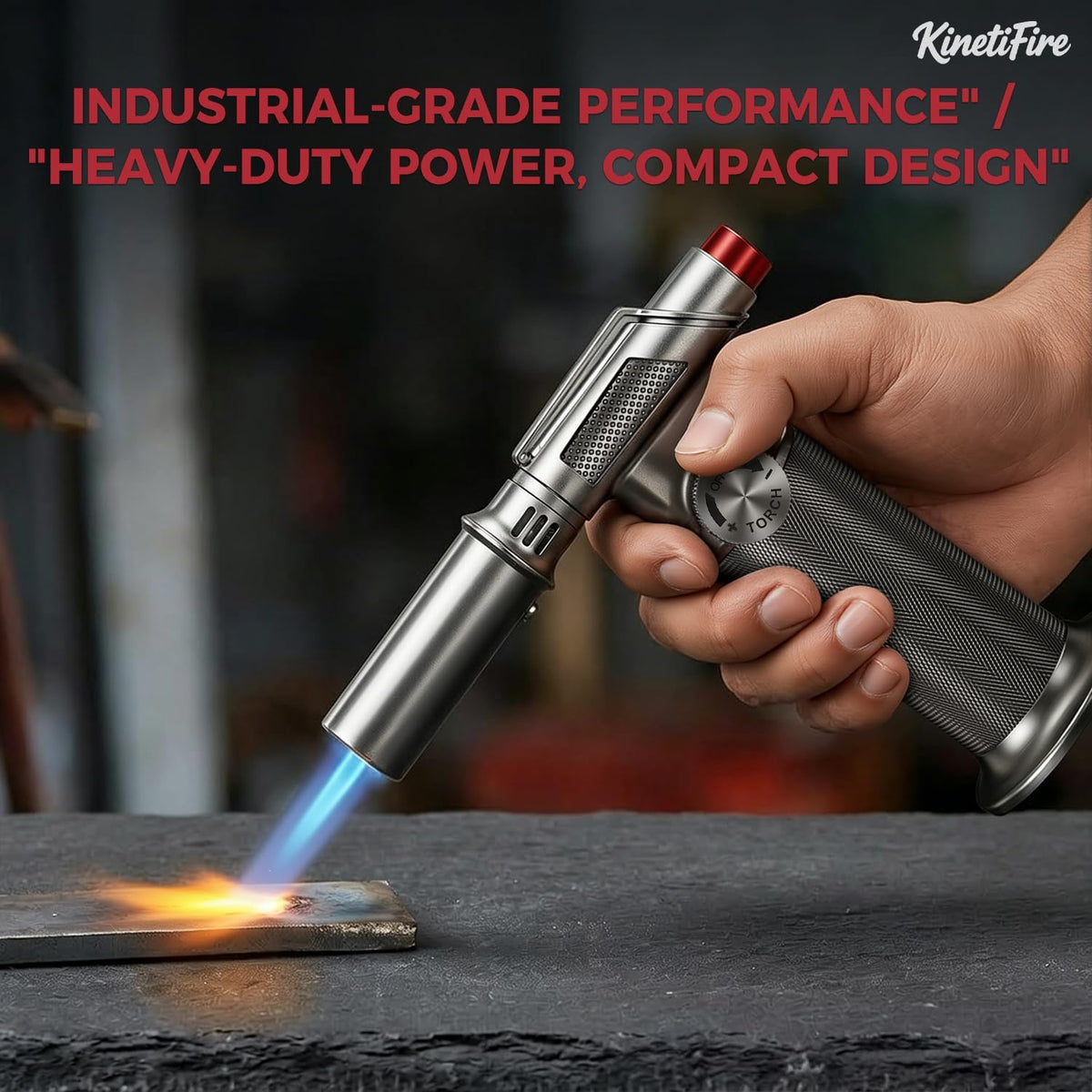 Powerful All-Metal Butane Torch Lighter(Gas Not Included)