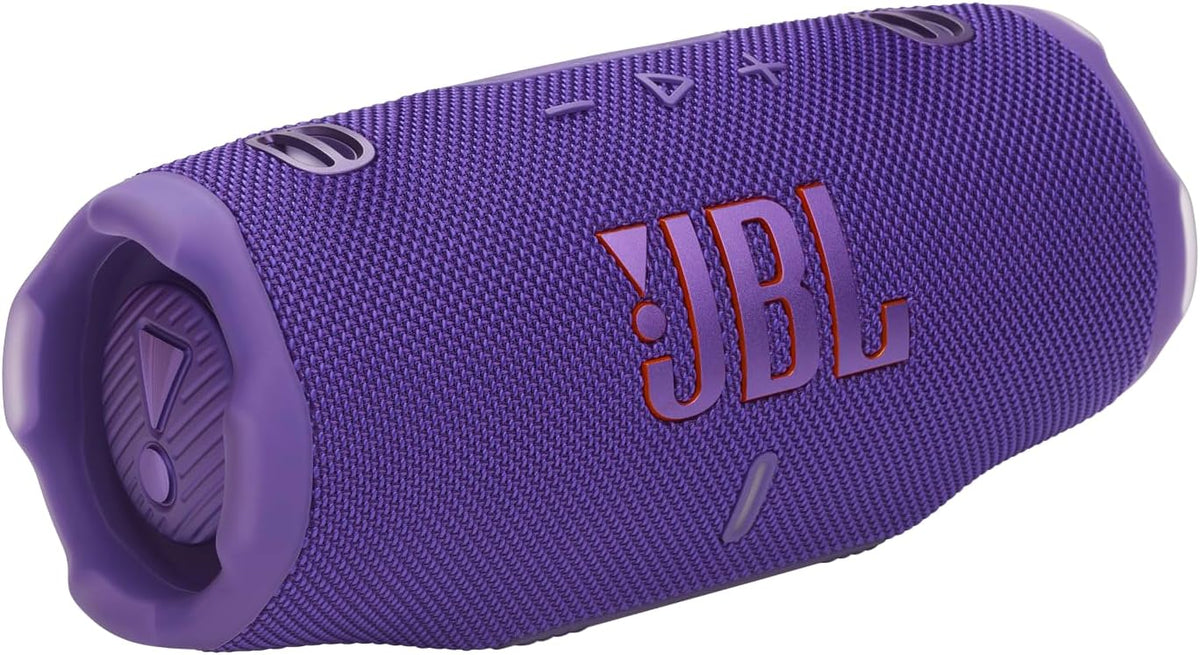 JBL Charge 6 - Portable Waterproof & Drop-Proof Bluetooth Speaker, Bold Pro Sound with AI Sound Boost, 28Hrs of Playtime, Built-in powerbank & Comes with a Sturdy/Removable Carrying Strap (Squad)