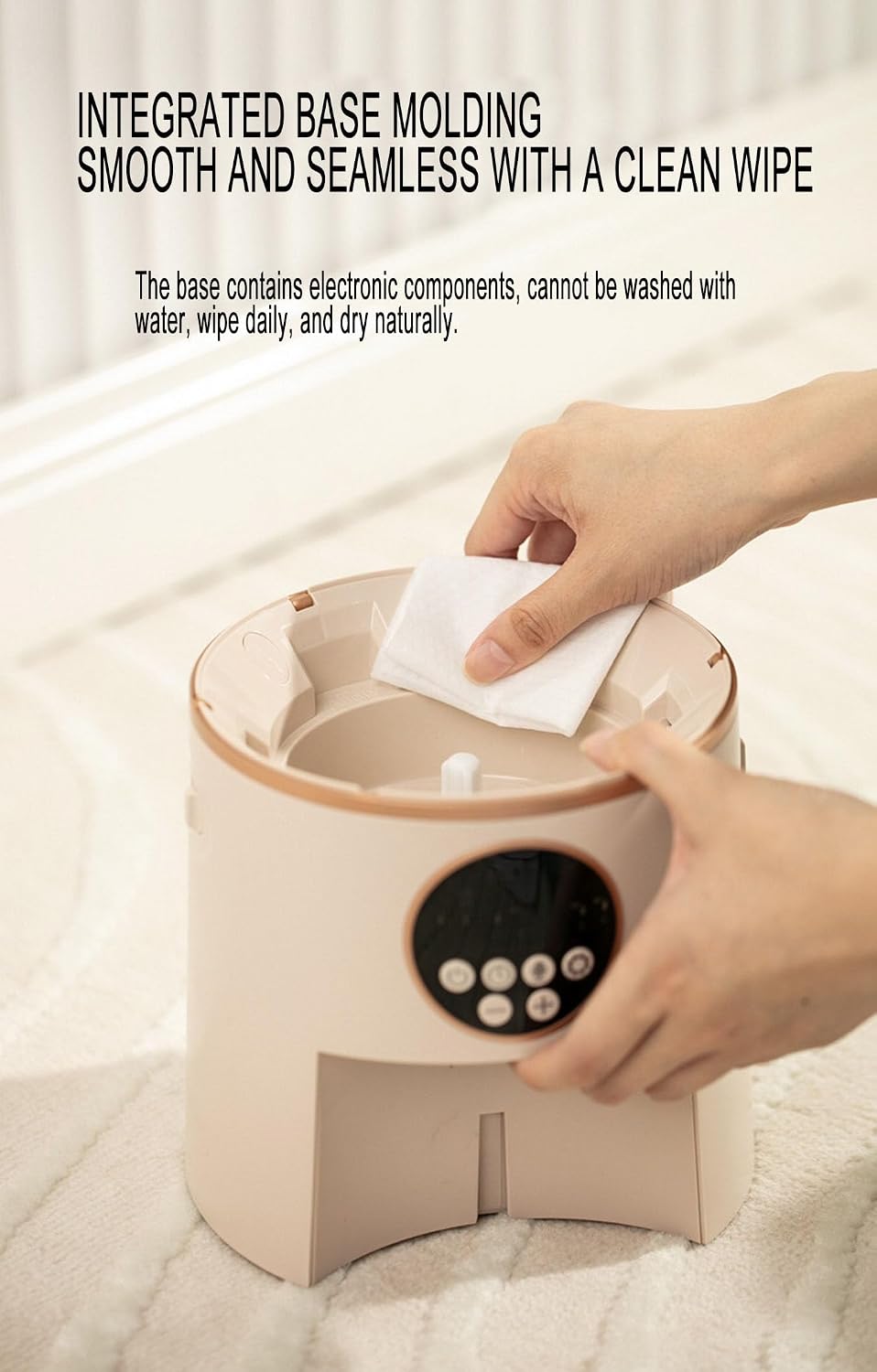 The Ultimate 4.2L Smart pet automatic feeder - Fresh & Timely Meals, Voice Calls, Multiple Food Compatibility, Power-Backup - Perfect for Cats & Dogs! (button-white)