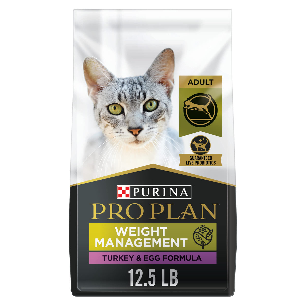 Purina Pro Plan Weight Management Dry Cat Food, Chicken & Rice, 16 lb Bag
