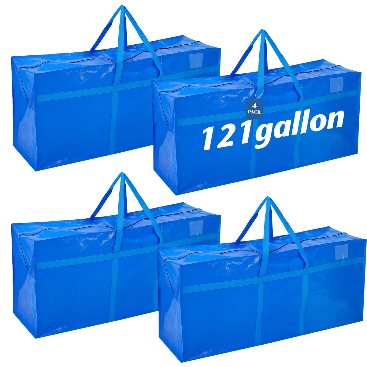 Windyun 4 Pcs 195 Gallon Extra Large Moving Bags XXL Heavy Duty Storage Bag