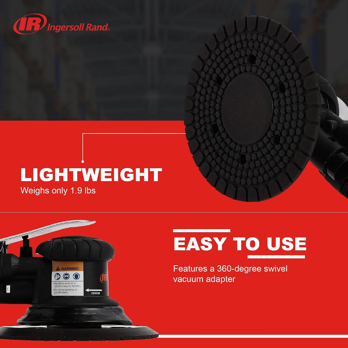 Ingersoll Rand 300G 6" Random Orbital Air Sander
