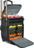 MATEIN Rolling Tackle Box with Cooler, Large Fishing Backpack with Wheels