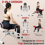 Hip Abductor Adductor Machine for Home Gym Inner/Outer Thigh Workout System