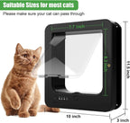 Automatic Pet Door with Microchip Technology Includes 2 Sensor Collars and Remote Ideal for Cats and Small Dogs
