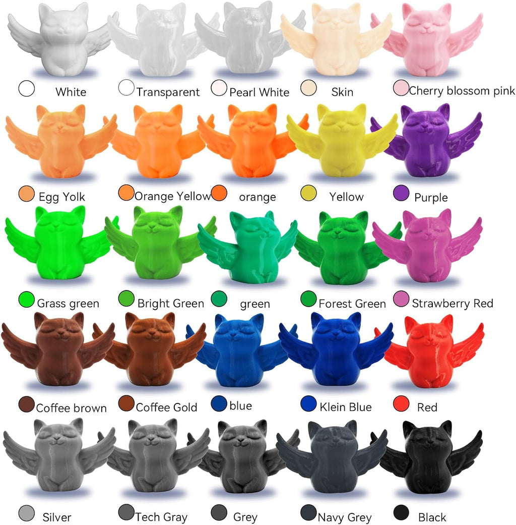 16Rolls PETG Filament Bundle Filament Bulk 1KG 1.75 mm Multicolor