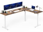 VIVO Black 63 x 55 in Corner Standing Desk, DESK-E3CTB