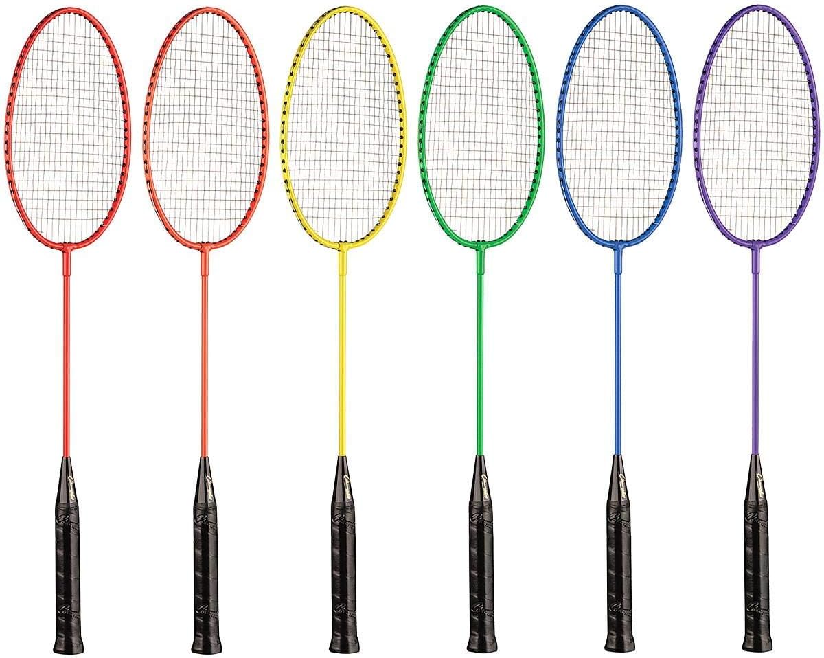 Champion Sports 26" Twin Shaft Badminton Racket with Nylon Coated Steel Strings