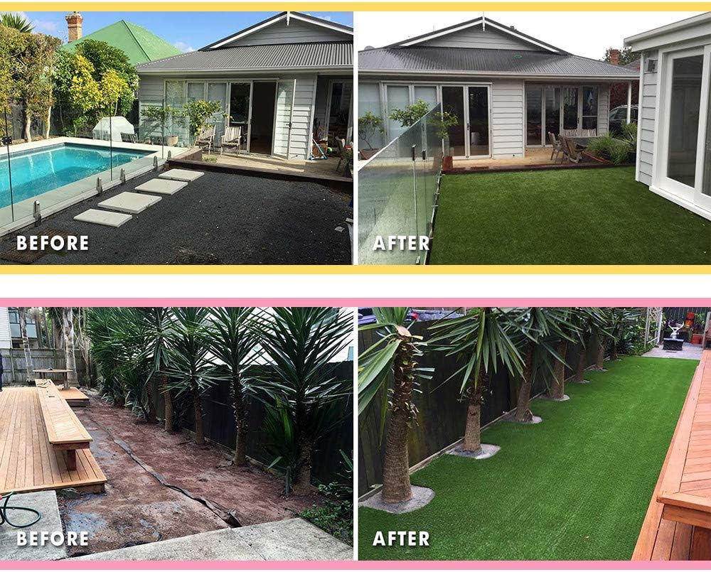 Artificial Turf Grass Outdoor Rug 2x61 ft for Patio, Dog With Drainage