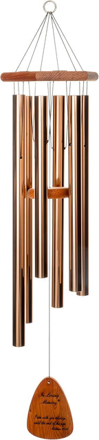 In Loving Memory 35-inch Windchime, Silver w/I am with You Always…