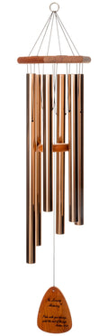 In Loving Memory 35-inch Windchime, Silver w/I am with You Always…